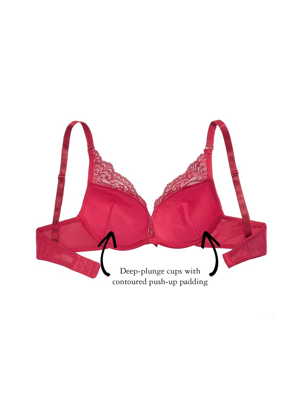 Lucia Deep-Plunge Lace Bra